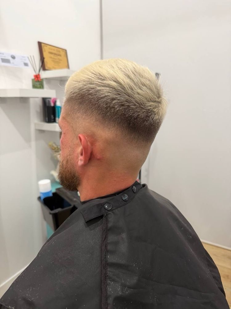 Skin Fade, Bleach & Tone